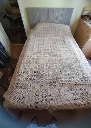 50 yıllık dantel masa örtüsü takımı d