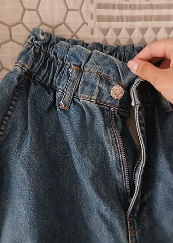32 Beden Kadın mavı Bol Kesim Kot Pantolon