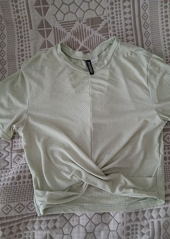 Bej Kısa Kollu Fitted Mini Keten Bluz