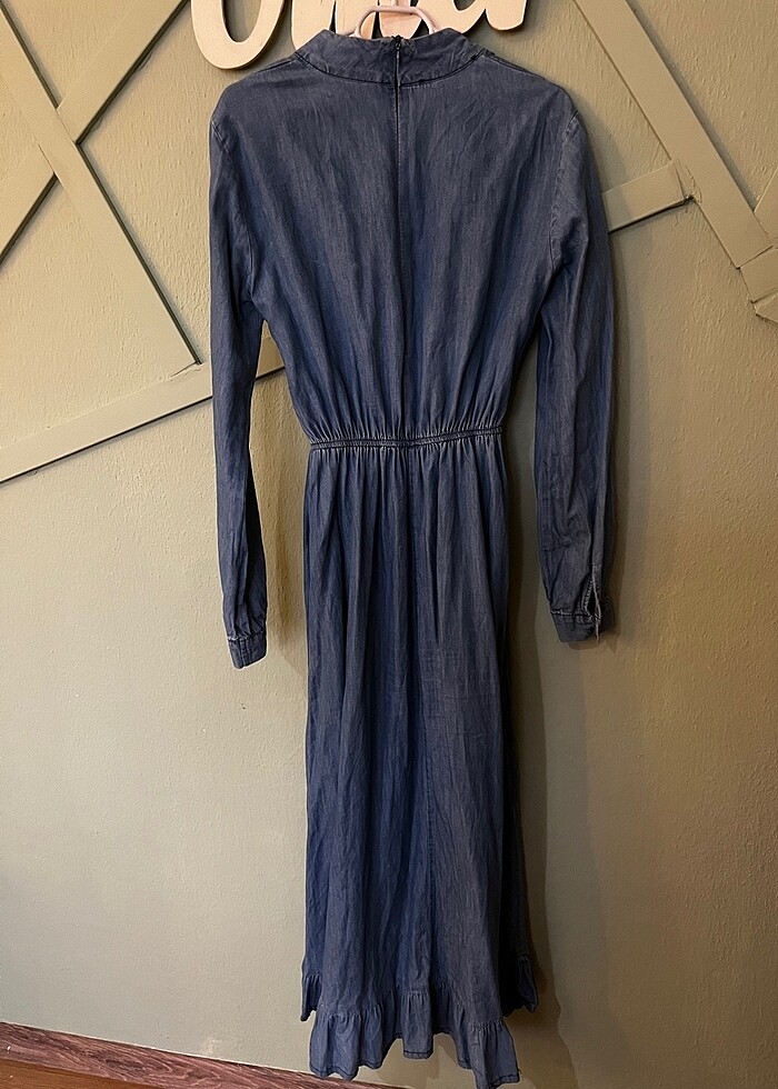 Yazlık Kot Tesettüt elbise - Görsel 2