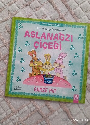 Çocuk kitabı aslan Ağzı çiçeği 