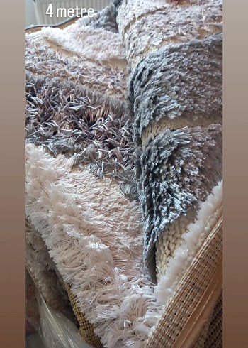 Mavi Nakışlı Pastel Renkli Geleneksel Halı(2 yolluk,1halı) - Görsel 3