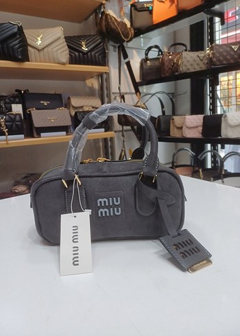 Miu Miu Gri Süet Kadın Çanta