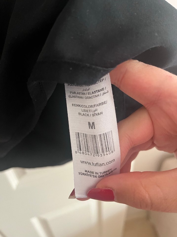 Siyah Erkek Fermuarlı Yüksek Yakalı Sweatshirt - Görsel 3