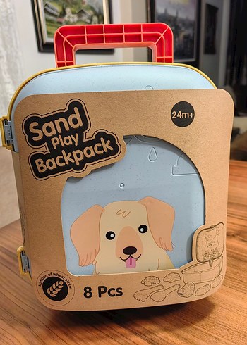 Diğer Köpek Desenli Sırt Çantalı Plaj Oyuncağı