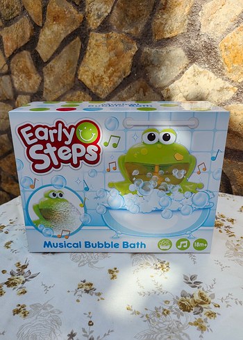 Kurbağa Müzikli Köpük Banyo Oyuncağı