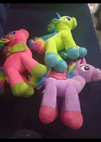 Renkli Peluş Unicorn Oyuncaklar