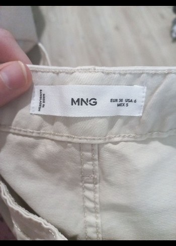 m Beden beyaz Renk Kadın Beyaz Midi Geniş Paça Kot Pantolon