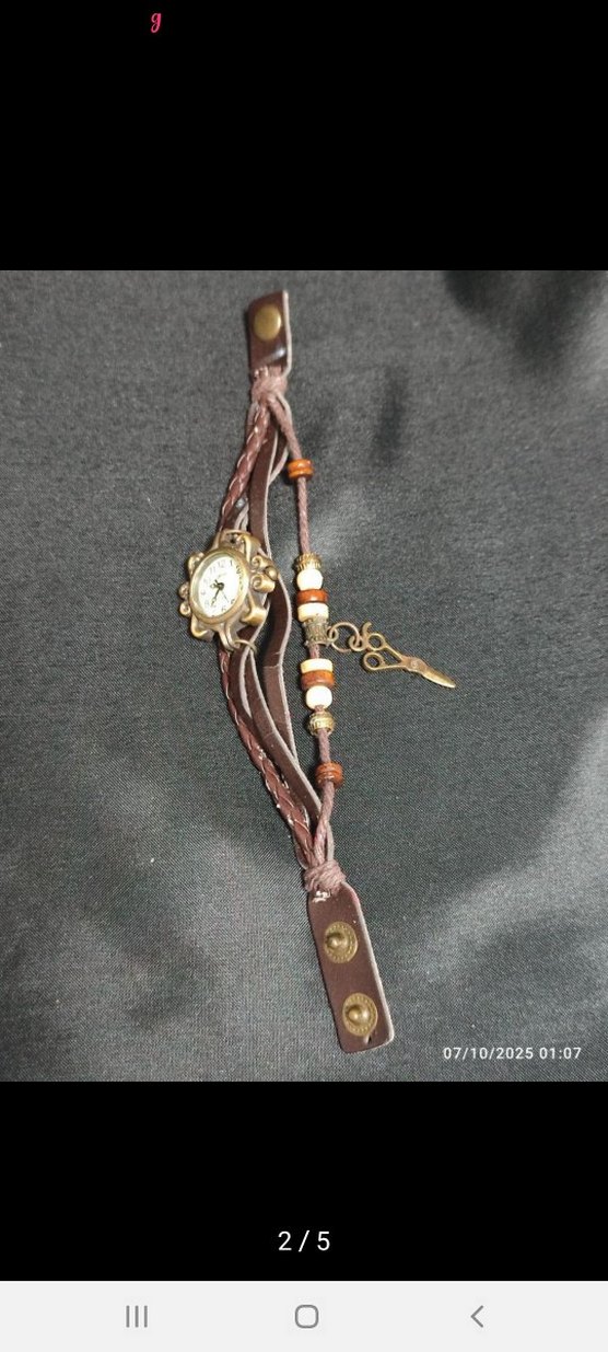 Kahverengi Bohem Kadın Kol Saati - Görsel 2