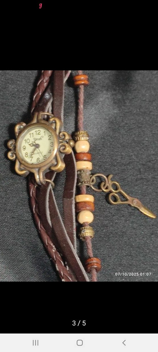 Kahverengi Bohem Kadın Kol Saati - Görsel 3