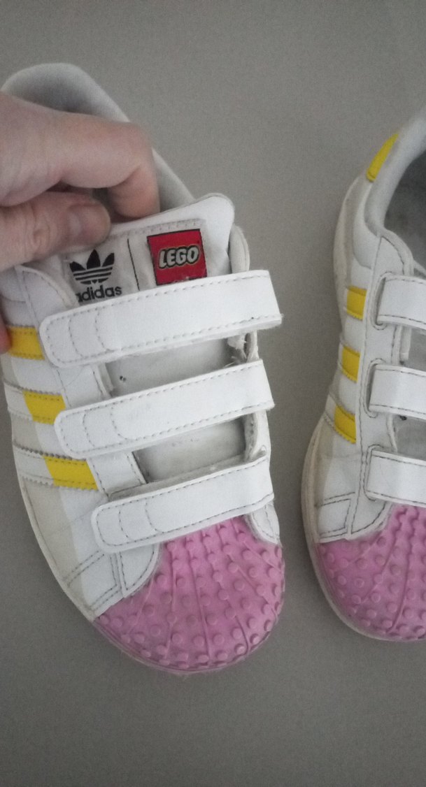 Beyaz Sarı Detaylı Cırt Cırtlı Kiz cocuk Spor Ayakkabı - Görsel 2