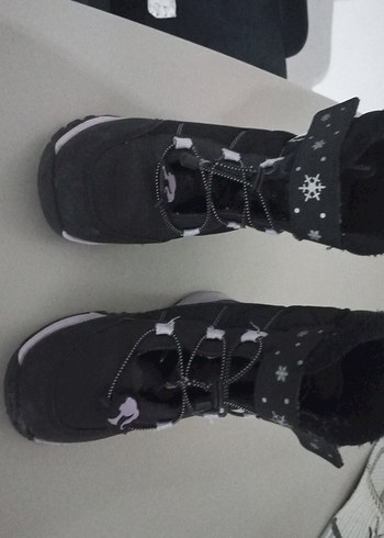 Kız Çocuk Siyah Kauçuk Botlar - Görsel 4