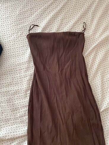 Bershka straplez elbise