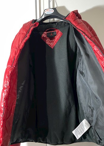 Jordan Kırmızı 160-170cm Kapüşonlu Erkek Çocuk Mont - Görsel 4