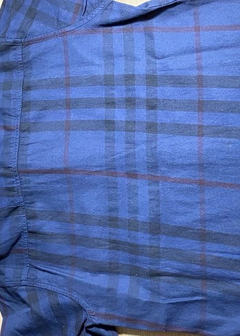 Burberry 12 Yaş Lacivert Keten Gömlek - Görsel 3