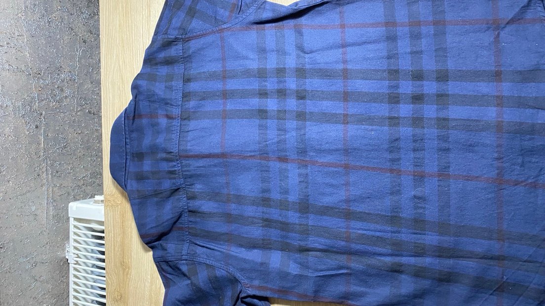 Burberry 12 Yaş Lacivert Keten Gömlek - Görsel 3
