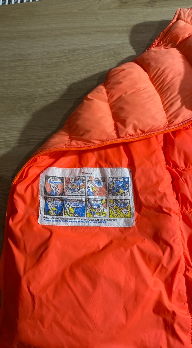 Moncler Turuncu Fermuarlı Erkek Çocuk Yelek - Görsel 5