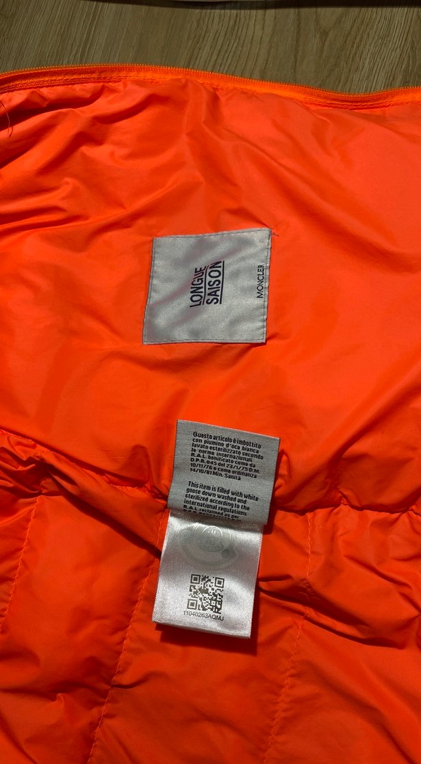 Moncler Turuncu Fermuarlı Erkek Çocuk Yelek - Görsel 4