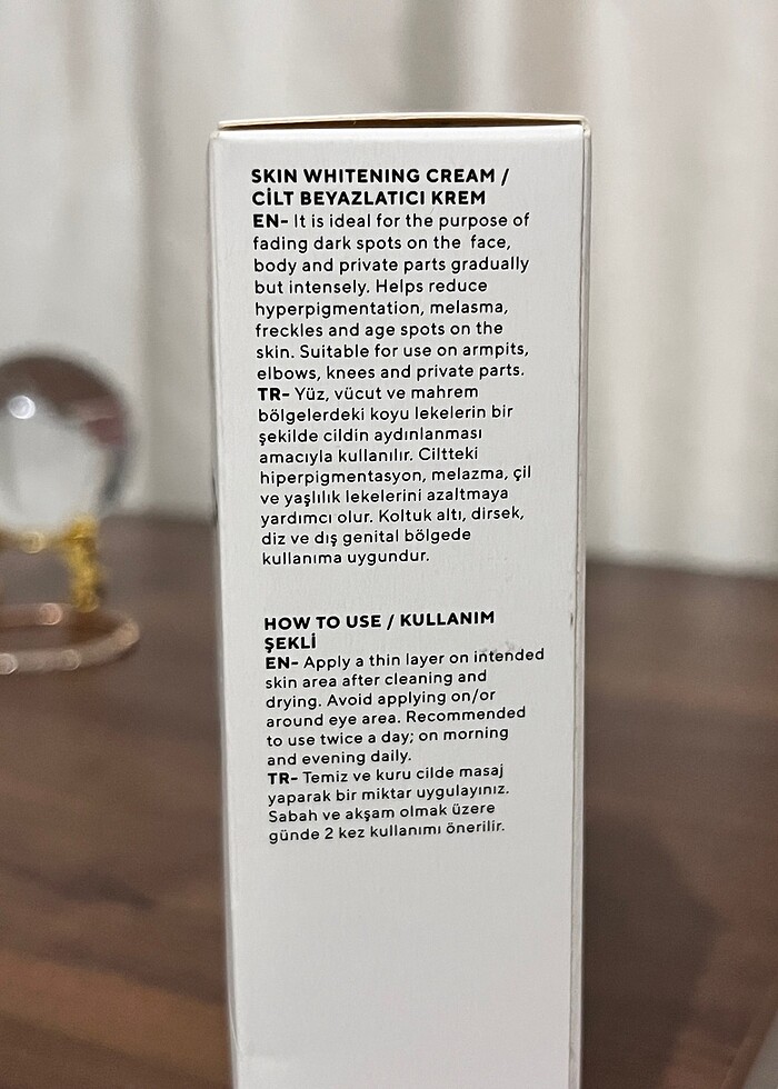 Cilt beyazlarını krem - Görsel 2