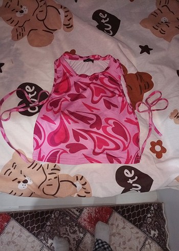 kadın pembe crop