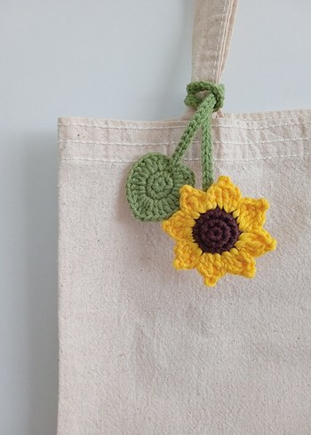 Örgü Çanta Süsü ve Kitap Ayracı - Görsel 4