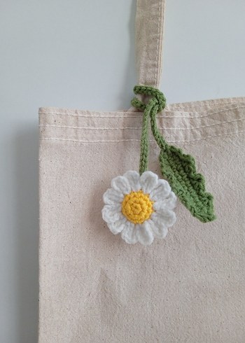 Örgü Çanta Süsü ve Kitap Ayracı - Görsel 5