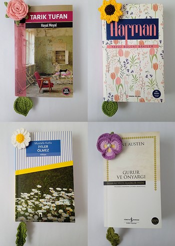 Örgü Çanta Süsü ve Kitap Ayracı - Görsel 2