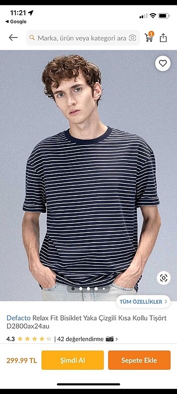 DeFacto likralı t-shirt yeni sezon
