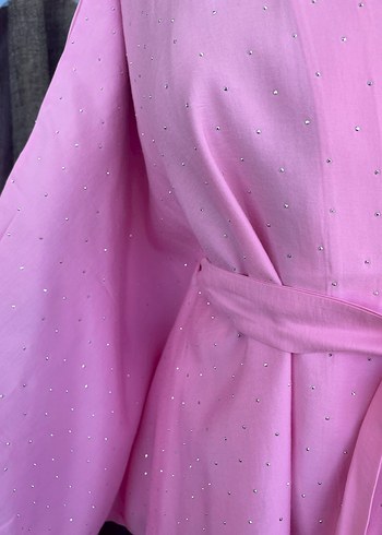 Pembe kimono takım