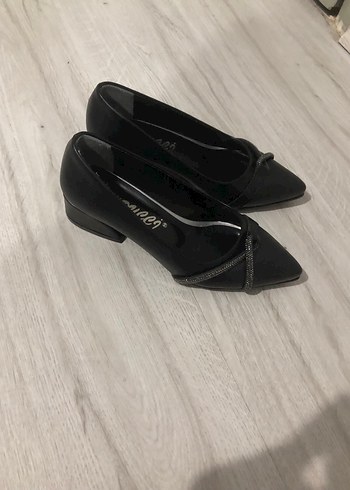 Diger Siyah Yılan Desenli Stiletto Topuklu Kadın Ayakkabı