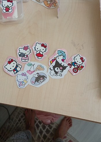 9 adet karisik sticker - Görsel 2