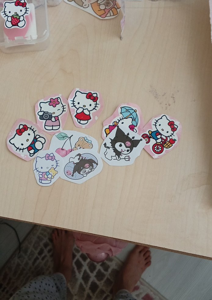 9 adet karisik sticker - Görsel 2