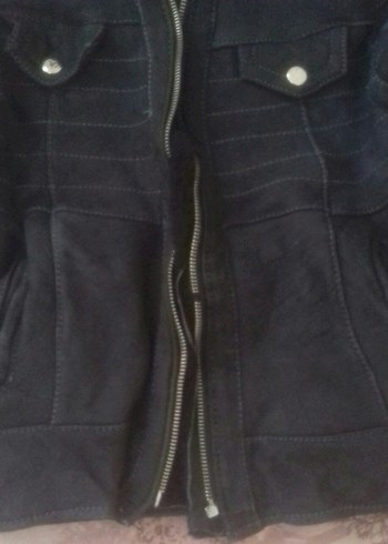 Kürklü Kapüşonlu Siyah Erkek Çocuk Kaban - Görsel 2