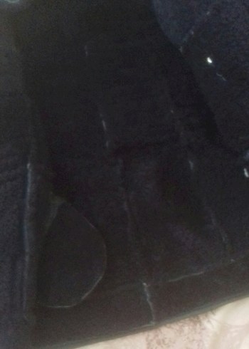 Kürklü Kapüşonlu Siyah Erkek Çocuk Kaban - Görsel 4