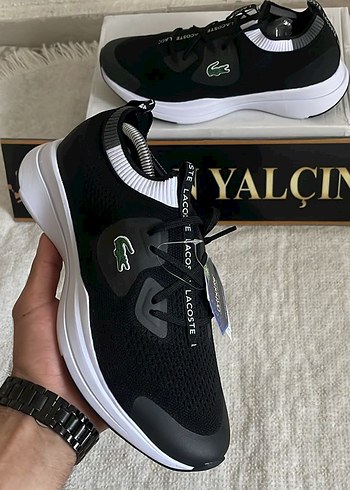 40 Beden Lacoste Erkek Siyah Spor Ayakkabı