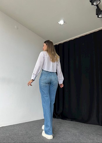 26 Beden mavi Renk orj marka light blue staright leg jean