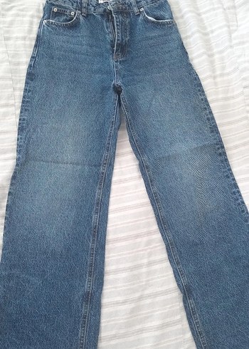 Diğer malibu tint yıkama lacivert wide leg jean