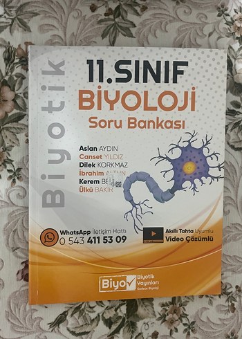 11. Sınıf Biyoloji Soru Bankası