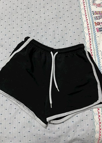 Gri Kadın Mini Şort, Bol Kesim, Günlük 2 li - Görsel 2