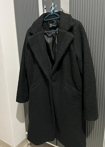 Siyah Kadın Midi Boy buklet Kaban - Görsel 3