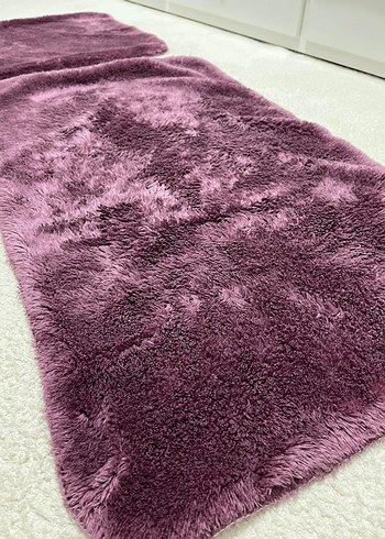 Mor Yumuşak Banyo Paspası Seti - Görsel 3