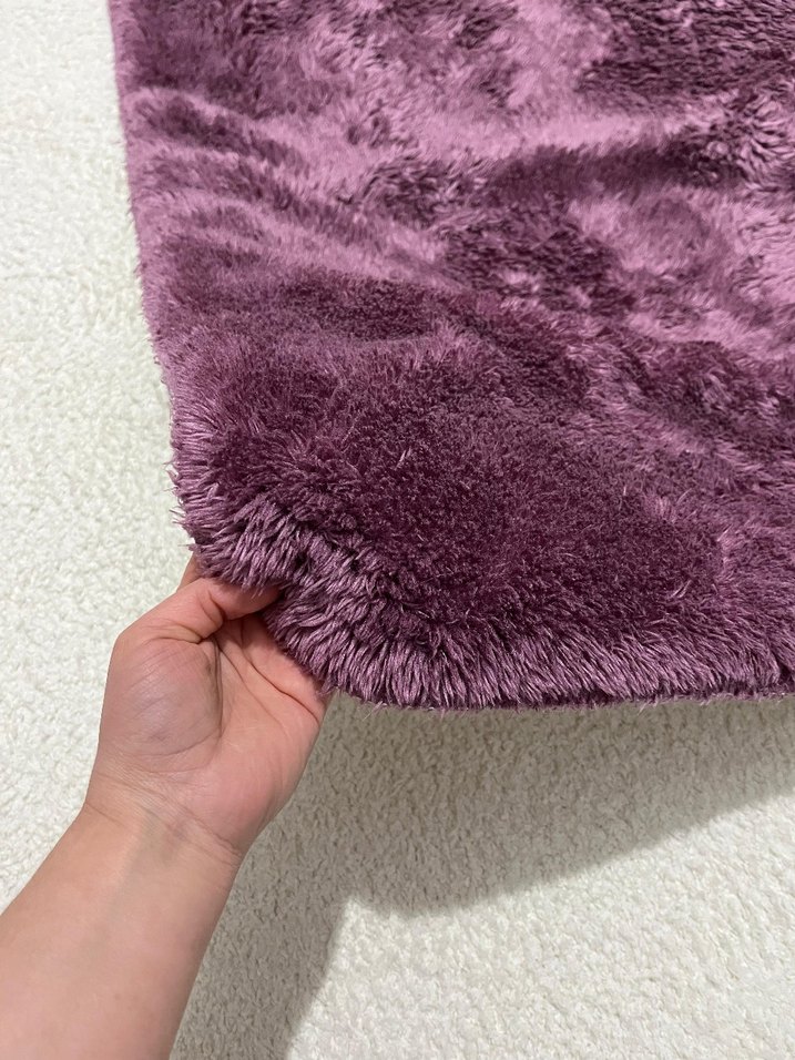 Mor Yumuşak Banyo Paspası Seti - Görsel 2