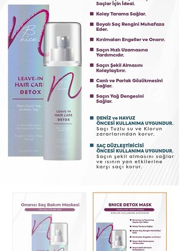 Detoks Etkili Leave-in Saç detoksu (2 adet) - Görsel 4