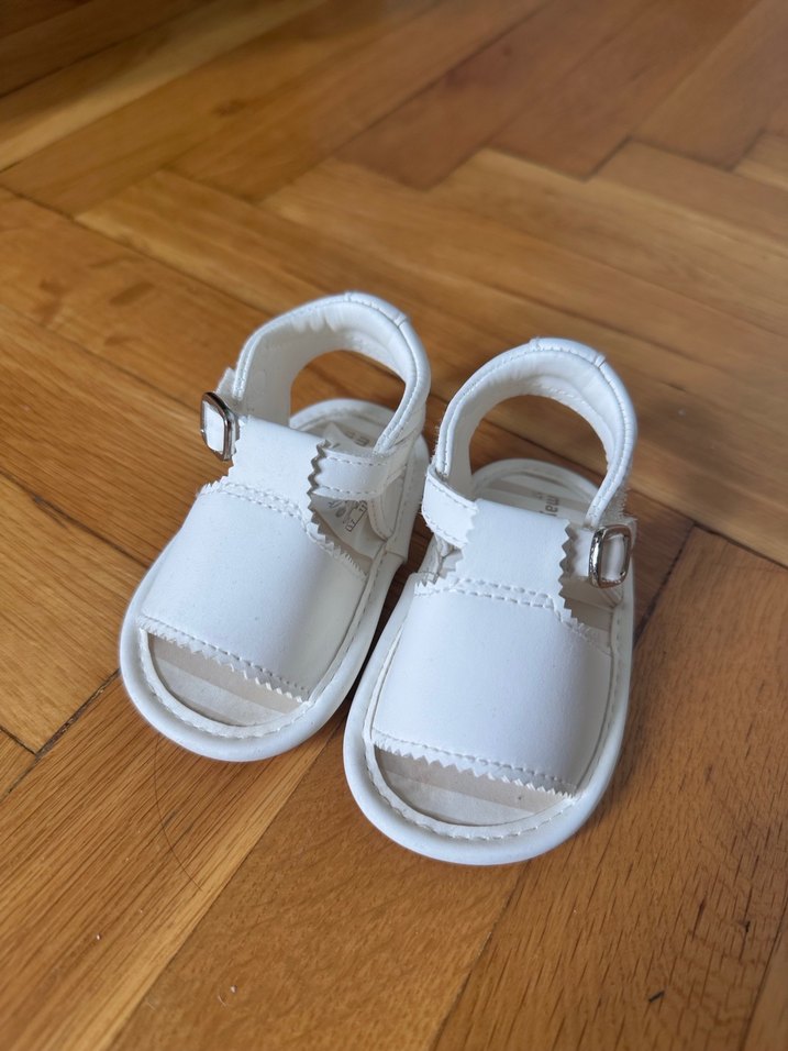 Mayoral Beyaz Tokalı  cırtlı Bebek İlk Adım Ayakkabısı - Görsel 3