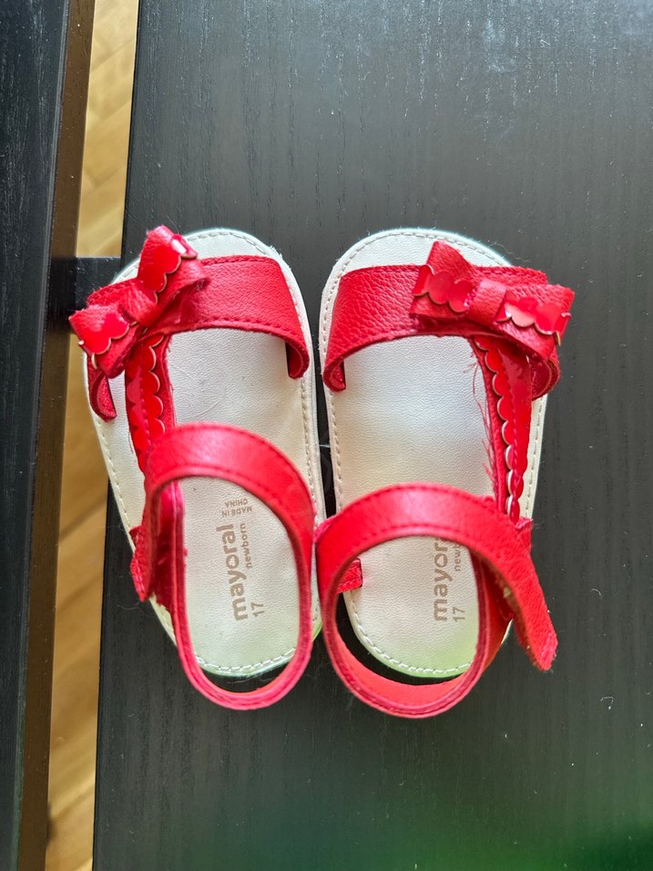Mayoral kırmızı bebek sandalet - Görsel 2