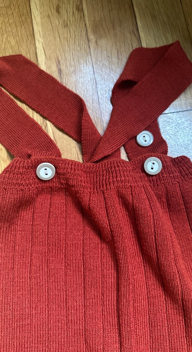 Kiremit Triko Askılı Erkek Çocuk Salopet - Görsel 2