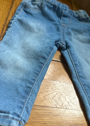 H&m Uniseks bebek Mavi Denim Pantolon - Görsel 2