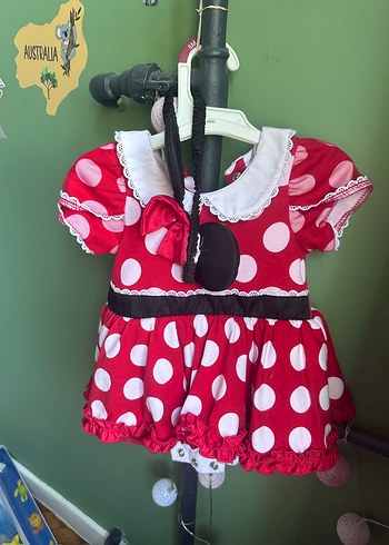 Disneyland Minnie Mouse elbise 6-9 ay.