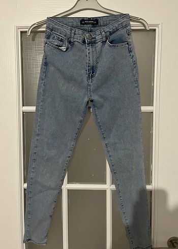 Kadın Mavi Midi Boy Denim Jean - Görsel 2