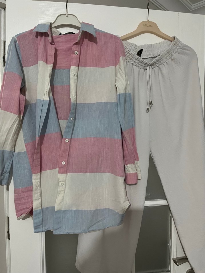 Düğmeli Çok Renkli  Mini Gömlek - Görsel 2